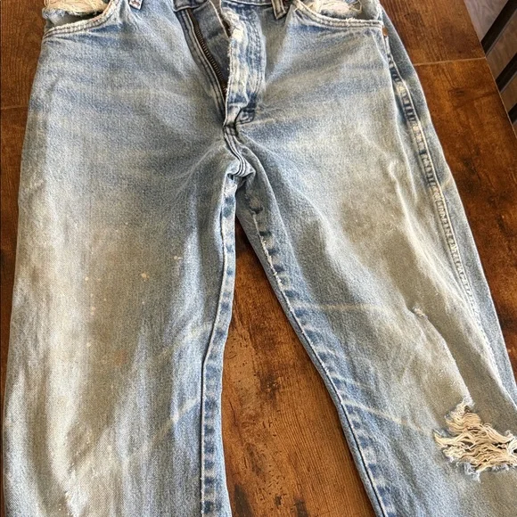 Vintage wrangler Light Blue Distressed Women’s Jeans - Picture 3 of 5